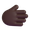 rightwards hand dark emoji